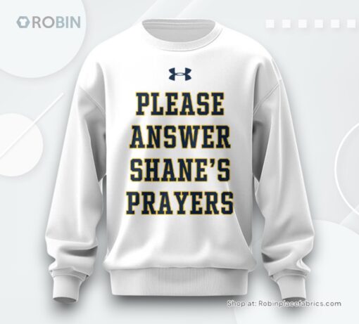 Notre Dame Fighting Irish x Answer Shane’s Prayers Limited Sweatshirt, Sweater
