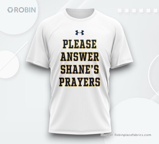 Notre Dame Fighting Irish x Answer Shane’s Prayers Limited Shirt