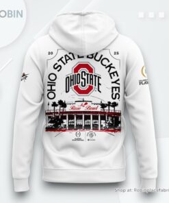Ohio State Buckeyes 2025 Rose Bowl Commemorative Hoodie Ohio State Buckeyes 2025 Rose Bowl Commemorative Hoodie