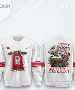 Ohio State Buckeyes Duck Hunt in Pasadena 2025 Sweatshirt, Sweater Ohio State Buckeyes Duck Hunt in Pasadena 2025 Sweatshirt, Sweater