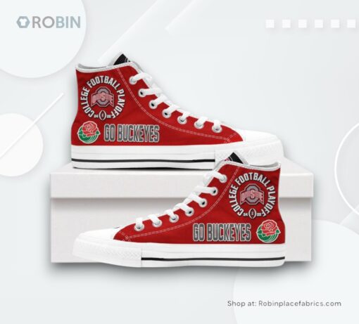 Ohio State Buckeyes Rose Bowl 2024 25 Converse Canvas Shoes
