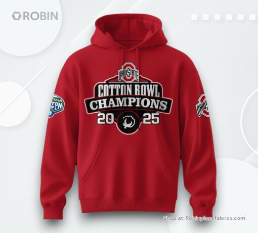Ohio State NCAA Cotton Bowl Champions 2025 Hoodie