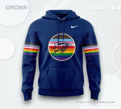 Oklahoma City Thunder PRIDE NIGHT Special Hoodie