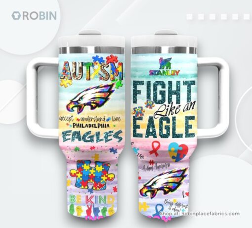 Philadelphia Eagles Autism Awareness Stanley Tumbler Cup
