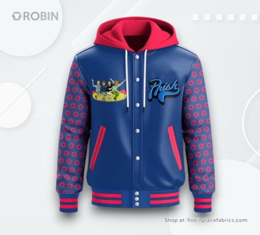 Phish Riviera Maya 2025 Hooded Varsity Jacket