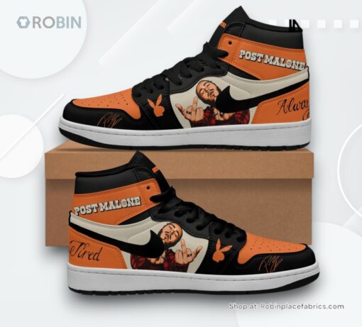 Post Malone Always Tired Limited Edition Nike Air Jordan 1 Sneakers