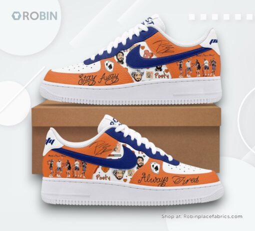 Post Malone Stay Away Always Tired Limited Nike Air Force 1 Sneaker
