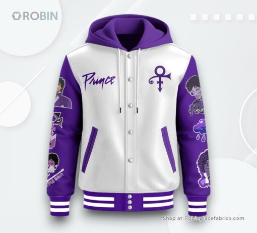 Prince Strong Spirit Special Edition Hooded Varsity Jacket