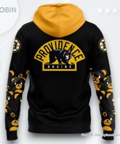 Providence Bruins Teddy Bear Black Hoodie