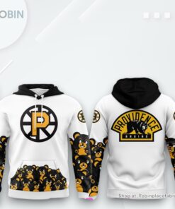Providence Bruins Teddy Bear White Hoodie