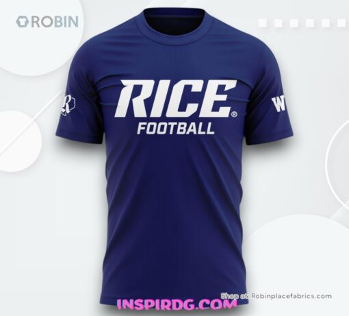 Rice Owls Football 2025 Blue Shirt