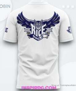 Rice Owls Football 2025 White T Shirt