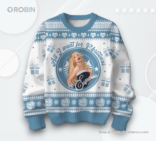 Sabrina Carpenter All I Want For Christmas Ugly Sweater