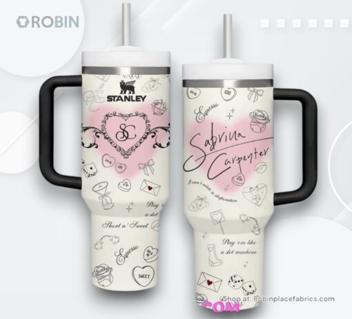 Sabrina Carpenter White Valentine Stanley Tumbler Cup