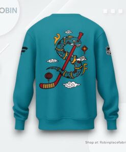 San Jose Sharks Lunar New Year 2025 Blue Sweatshirt, Sweater