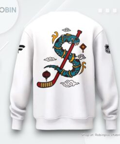 San Jose Sharks Lunar New Year 2025 White Sweatshirt, Sweater