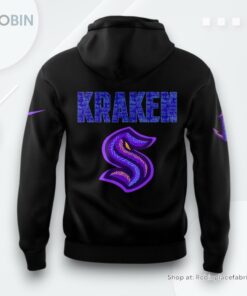 Seattle Kraken Black Hockey History Night Game 2025 Special Hoodie