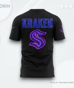 Seattle Kraken Black Hockey History Night Game 2025 Special Shirt Seattle Kraken Black Hockey History Night Game 2025 Special Shirt