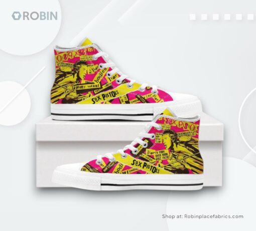 Sex Pistols Band Limited Edition Converse Canvas Shoes