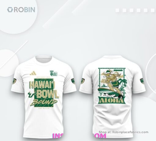 South Florida Bulls Hawaii Bowl Champions White Shirt