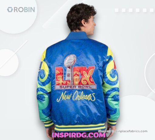 Starter Royal Super Bowl LIX The Big Easy Satin Jacket