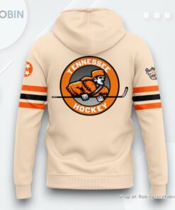 Tennessee Volunteers Ice Hockey Cream 2025 Hoodie