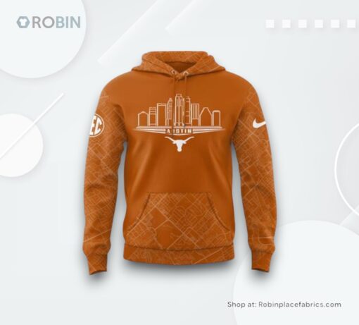 Texas Longhorns Austin Skyline 2025 Hoodie