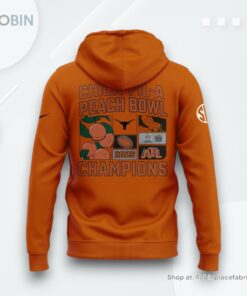 Texas Longhorns Chick fil A Peach Bowl 2025 Orange Hoodie