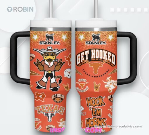 Texas Longhorns Get Hooked Stanley Tumbler