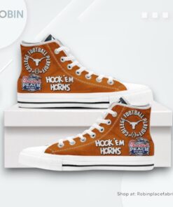Texas Longhorns Peach Bowl Converse Canvas Shoes