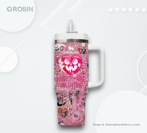 The Nightmare Before Christmas Valentine Stanley Tumbler Cup