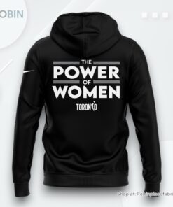 The Power Of Women 2025 WNBA Toronto Black Hoodie