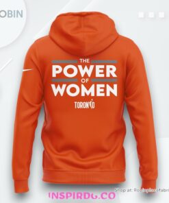 The Power of Women 2025 WNBA Toronto Orange Hoodie The Power of Women 2025 WNBA Toronto Orange Hoodie