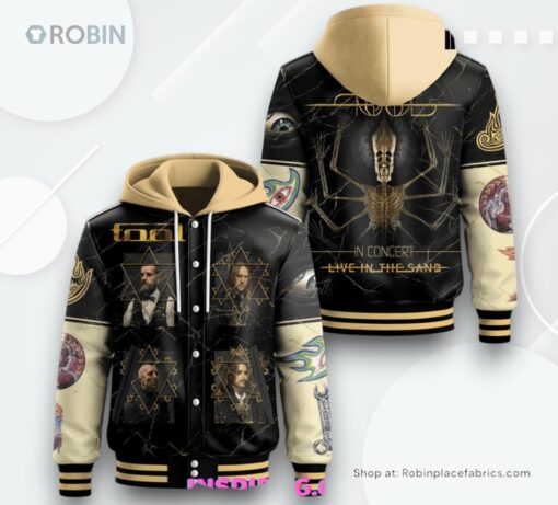 Tool Live In The Sand Special Edition Hooded Varsity Jacket