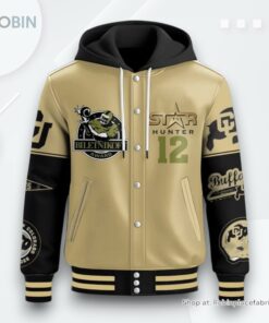 Travis Hunter He12man Star Hooded Varsity Jacket