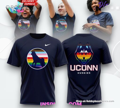 UConn Huskies Pride Night 2025 Rainbow Shirt