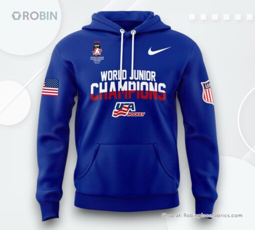 USA Hockey 2025 IIHF World Junior Champions Hoodie