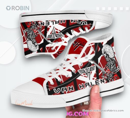 Van Halen Limited Edition Converse Hightop Canvas Shoes