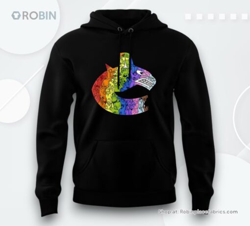 Vancouver Canucks Pride Night Black Hoodie