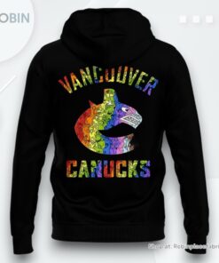 Vancouver Canucks Pride Night Black Hoodie