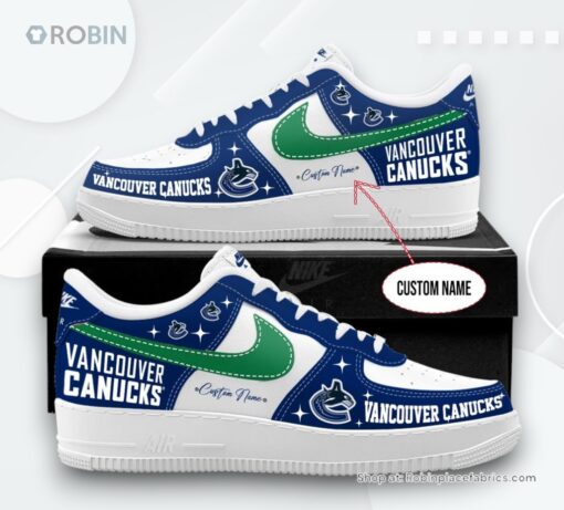 Vancouver Canucks Special Edition Nike Air Force 1 Sneaker