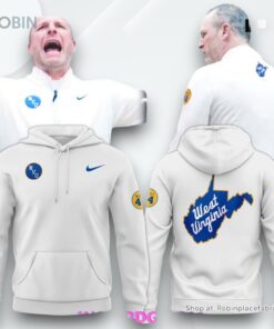 West Virginia Mountaineers Coach Darian DeVries West 44 Hoodie