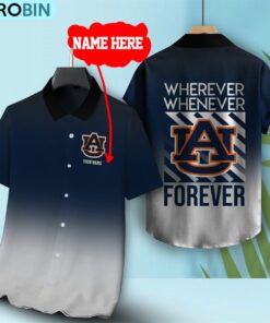 Wherever Whenever Auburn Tigers Forever Hawaiian Shirt