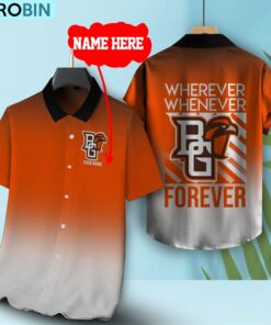 Wherever Whenever Bowling Green Falcons Forever Hawaiian Shirt