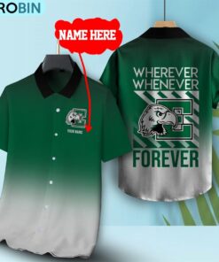 Wherever Whenever Eastern Michigan Eagles Forever Hawaiian Shirt
