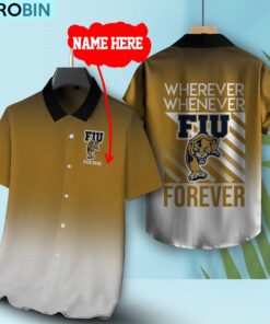 Wherever Whenever Florida International Panthers Forever Hawaiian Shirt Wherever Whenever Florida International Panthers Forever Hawaiian Shirt