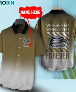 Wherever Whenever Georgia Southern Eagles Forever Hawaiian Shirt Wherever Whenever Georgia Southern Eagles Forever Hawaiian Shirt