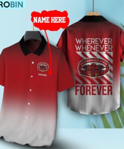 Wherever Whenever Jacksonville State Gamecocks Forever Hawaiian Shirt Wherever Whenever Jacksonville State Gamecocks Forever Hawaiian Shirt