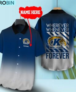 Wherever Whenever Kent State Golden Flashes Forever Hawaiian Shirt Wherever Whenever Kent State Golden Flashes Forever Hawaiian Shirt