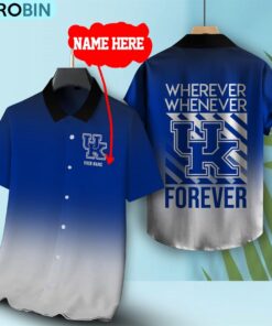 Wherever Whenever Kentucky Wildcats Forever Hawaiian Shirt Wherever Whenever Kentucky Wildcats Forever Hawaiian Shirt